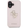 Etui Guess Grained Big 4G Logo Small     Classic Logo do iPhone 16 różowy